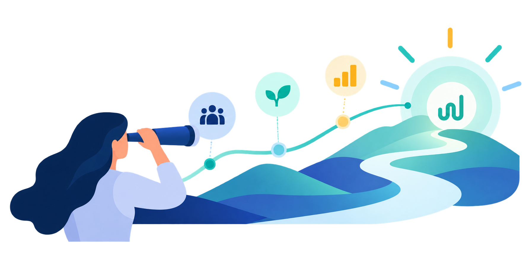 A leader looking ahead as people insights guide a path towards growth and organisational potential A leader looking ahead as people insights guide a path towards growth and organisational potential