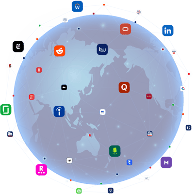 world globe with logos resources excelerate image google landign page1x